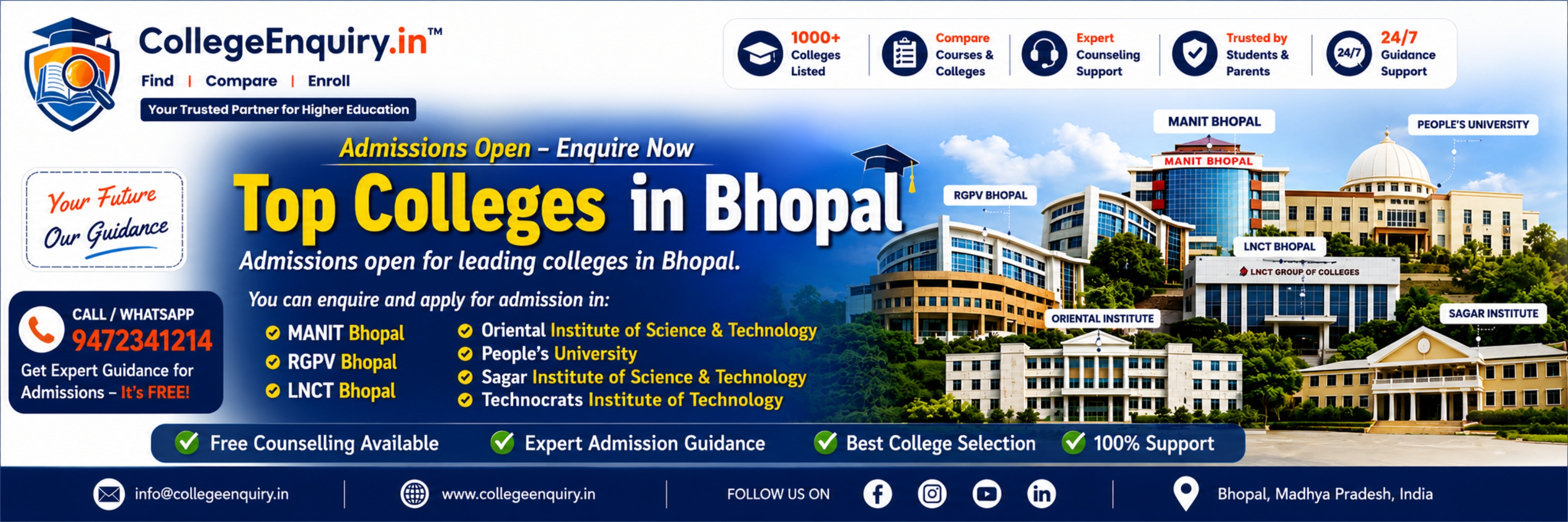Bhopal Admissions Open 2026–27 