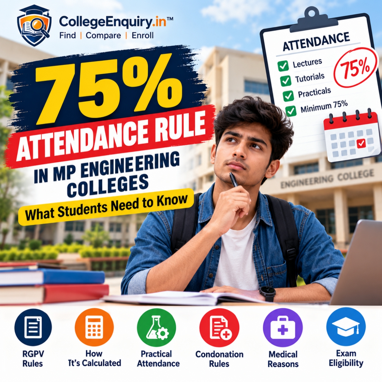 75% Attendance Rule in MP Engineering Colleges: What Students Need to Know