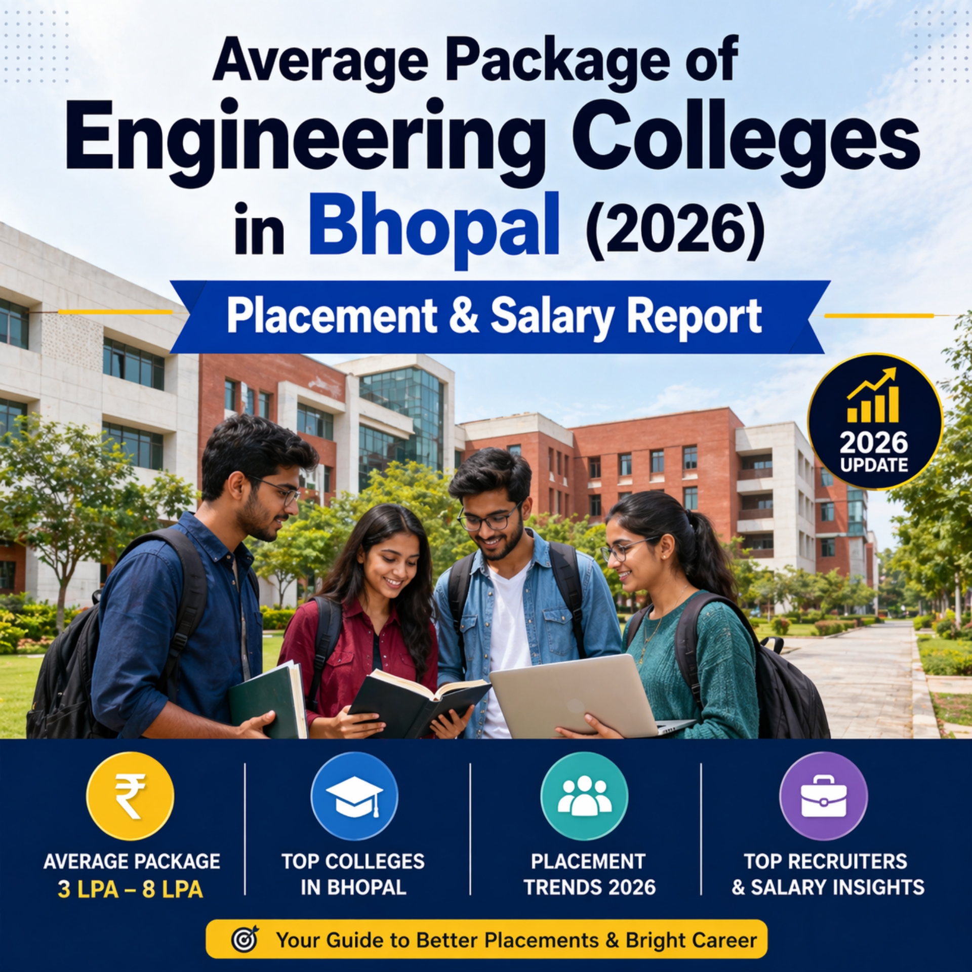 Average Package of Engineering Colleges in Bhopal (2026) – Placement & Salary Report