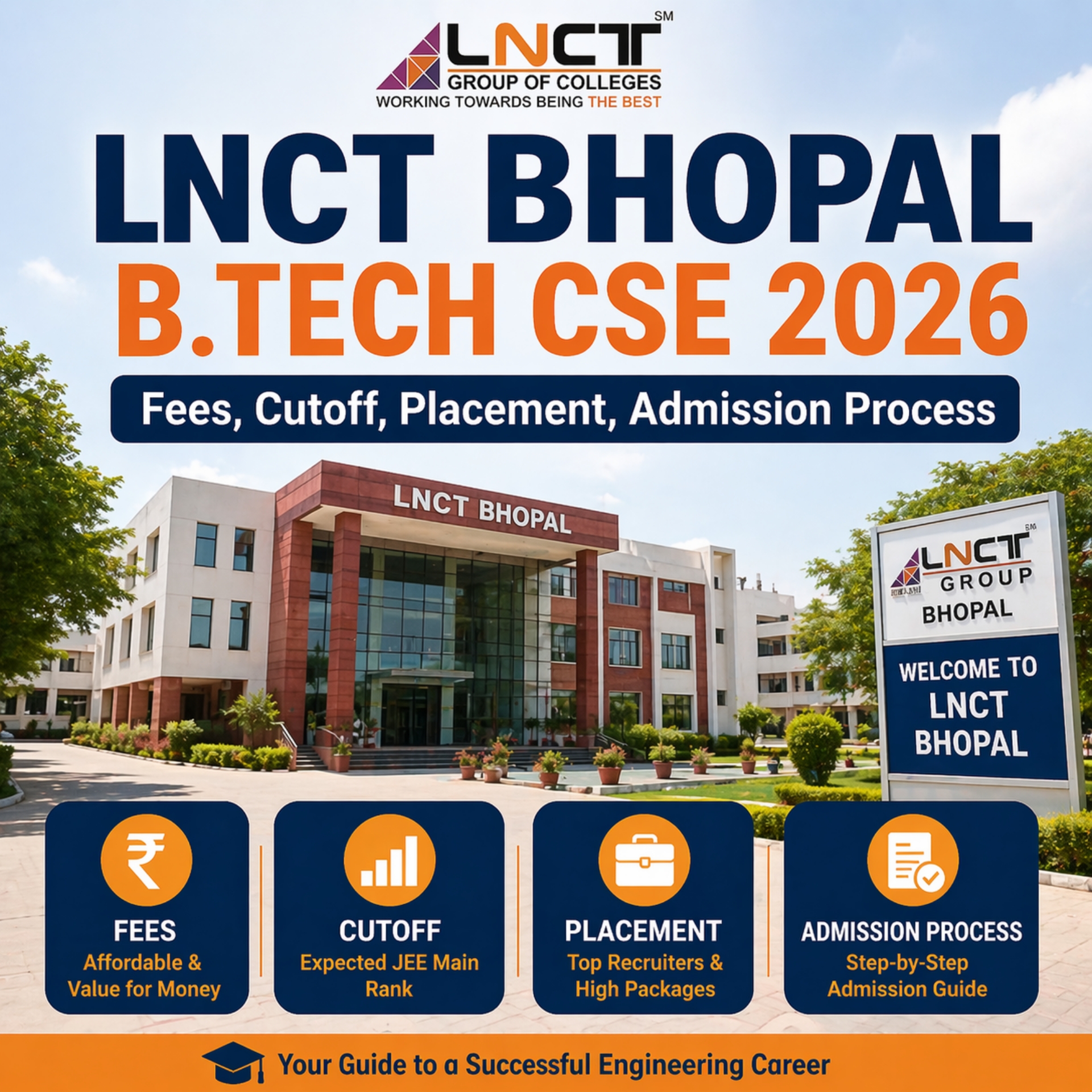 LNCT Bhopal B.Tech CSE 2026: Fees, Cutoff, Placement, Admission Process