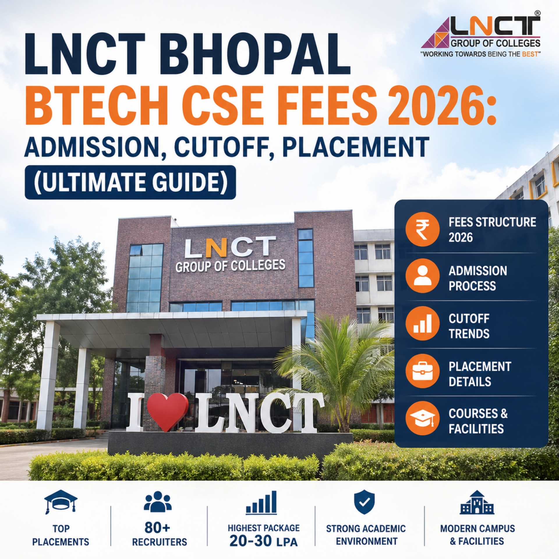 LNCT Bhopal BTech CSE Fees 2026: Admission, Cutoff, Placement (Ultimate Guide)