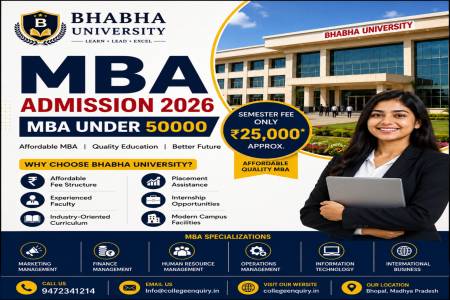 Bhabha University MBA Admission 2026: MBA Under 50000, Fees, Eligibility & Placements
