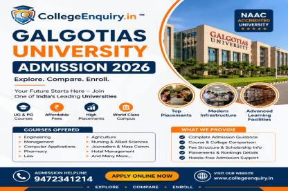 Galgotias University Admission 2026: Courses, Fees, Eligibility, Placements, Rankings & Apply Online
