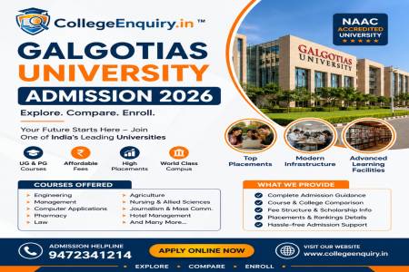 Galgotias University Admission 2026: Courses, Fees, Eligibility, Placements, Rankings & Apply Online