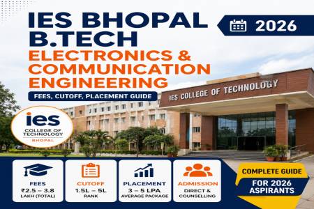 IES Bhopal B.Tech Electronics & Communication Engineering 2026: Fees, Cutoff, Placement Guide