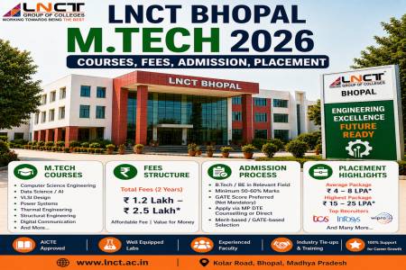 LNCT Bhopal M.Tech 2026: Courses, Fees, Admission, Placement