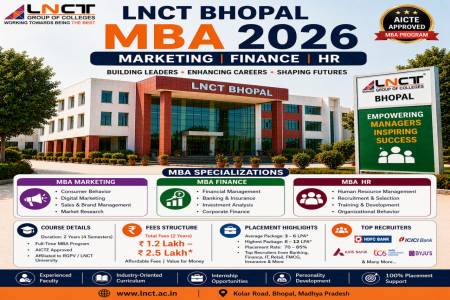 LNCT Bhopal MBA (Marketing/Finance/HR) 2026: Fees, Placement Details