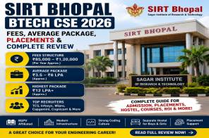 SIRT Bhopal BTech CSE 2026: Fees, Average Package, Placements & Complete Review